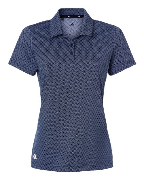 Adidas-A717-Women's 4-Way Stretch Printed Polo - Image 2