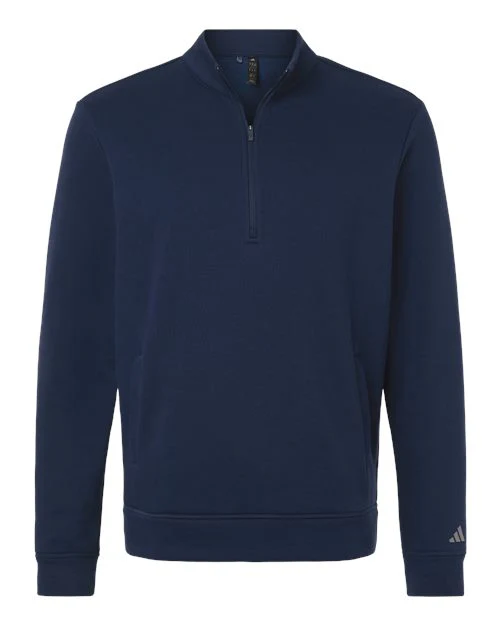 Adidas-A721-Men's Elevated Fleece Quarter-Zip Pullover - Image 3