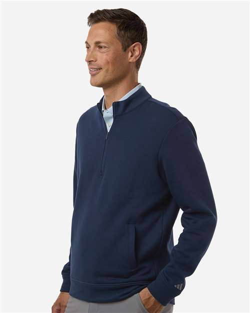 Adidas-A721-Men's Elevated Fleece Quarter-Zip Pullover - Image 8