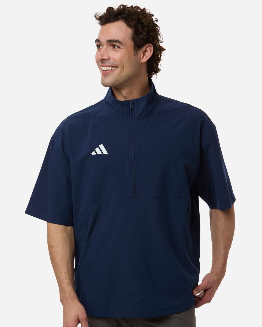 Adidas-AT505-Men's Short Sleeve Quarter-Zip Pullover - Image 15