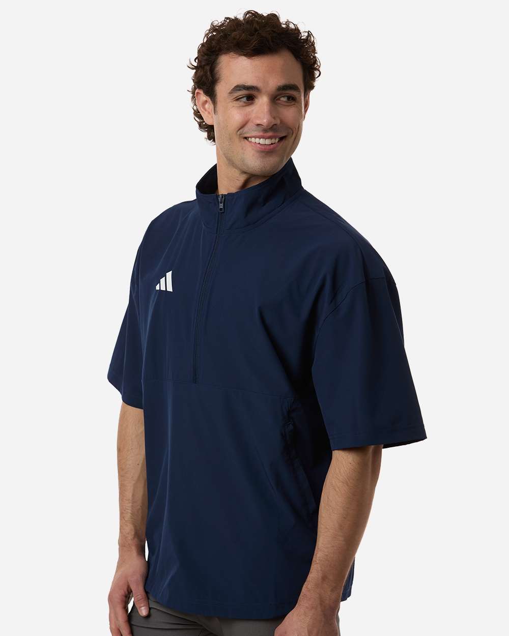 Adidas-AT505-Men's Short Sleeve Quarter-Zip Pullover - Image 18