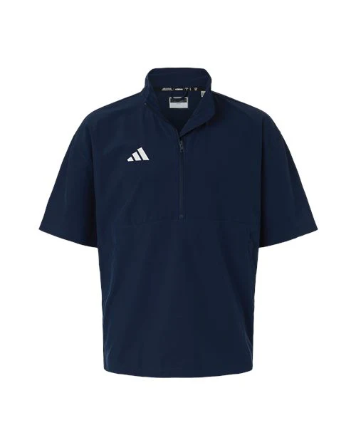 Adidas-AT505-Men's Short Sleeve Quarter-Zip Pullover - Image 2