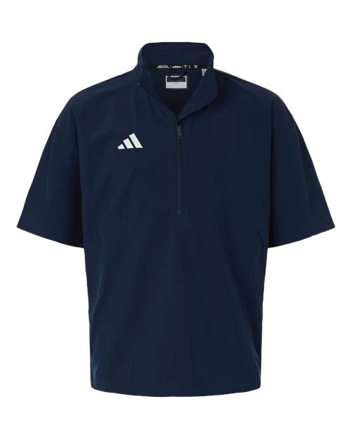 Adidas-AT505-Men's Short Sleeve Quarter-Zip Pullover - Image 4