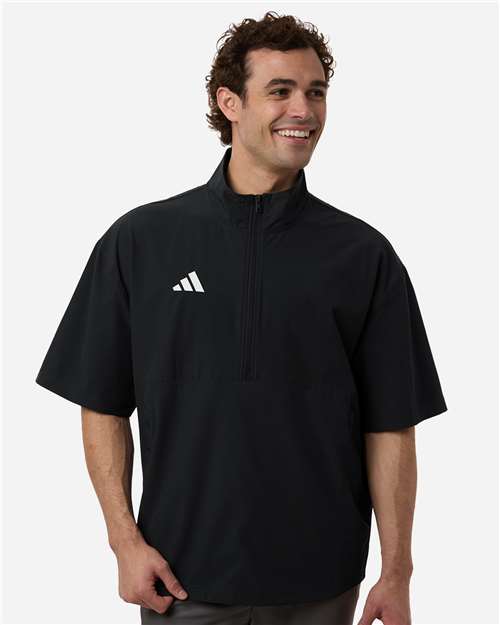 Adidas-AT505-Men's Short Sleeve Quarter-Zip Pullover - Image 5