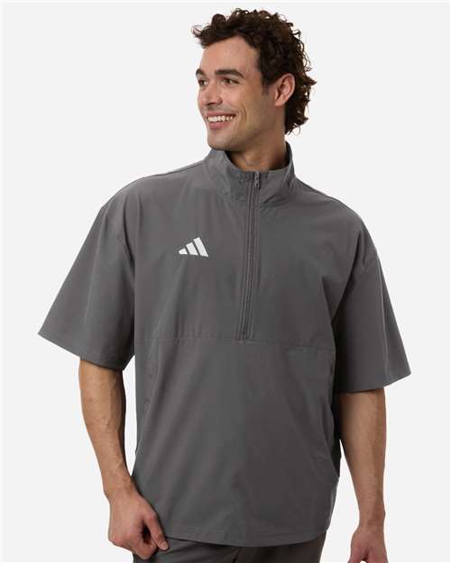Adidas-AT505-Men's Short Sleeve Quarter-Zip Pullover - Image 8