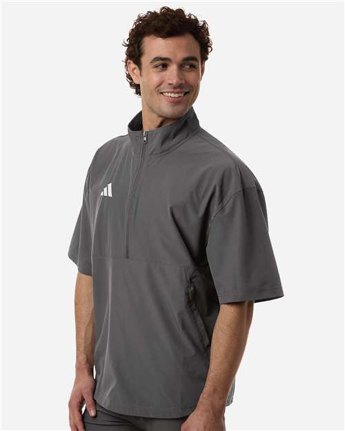 Adidas-AT505-Men's Short Sleeve Quarter-Zip Pullover - Image 9