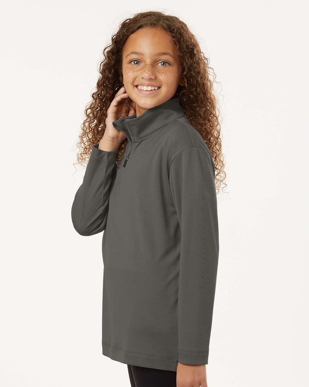AllPro-41870Y-Pro-Lock Youth Performance Quarter-Zip Pullover - Image 12