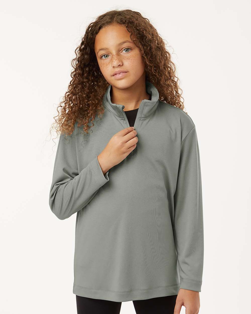 AllPro-41870Y-Pro-Lock Youth Performance Quarter-Zip Pullover - Image 17