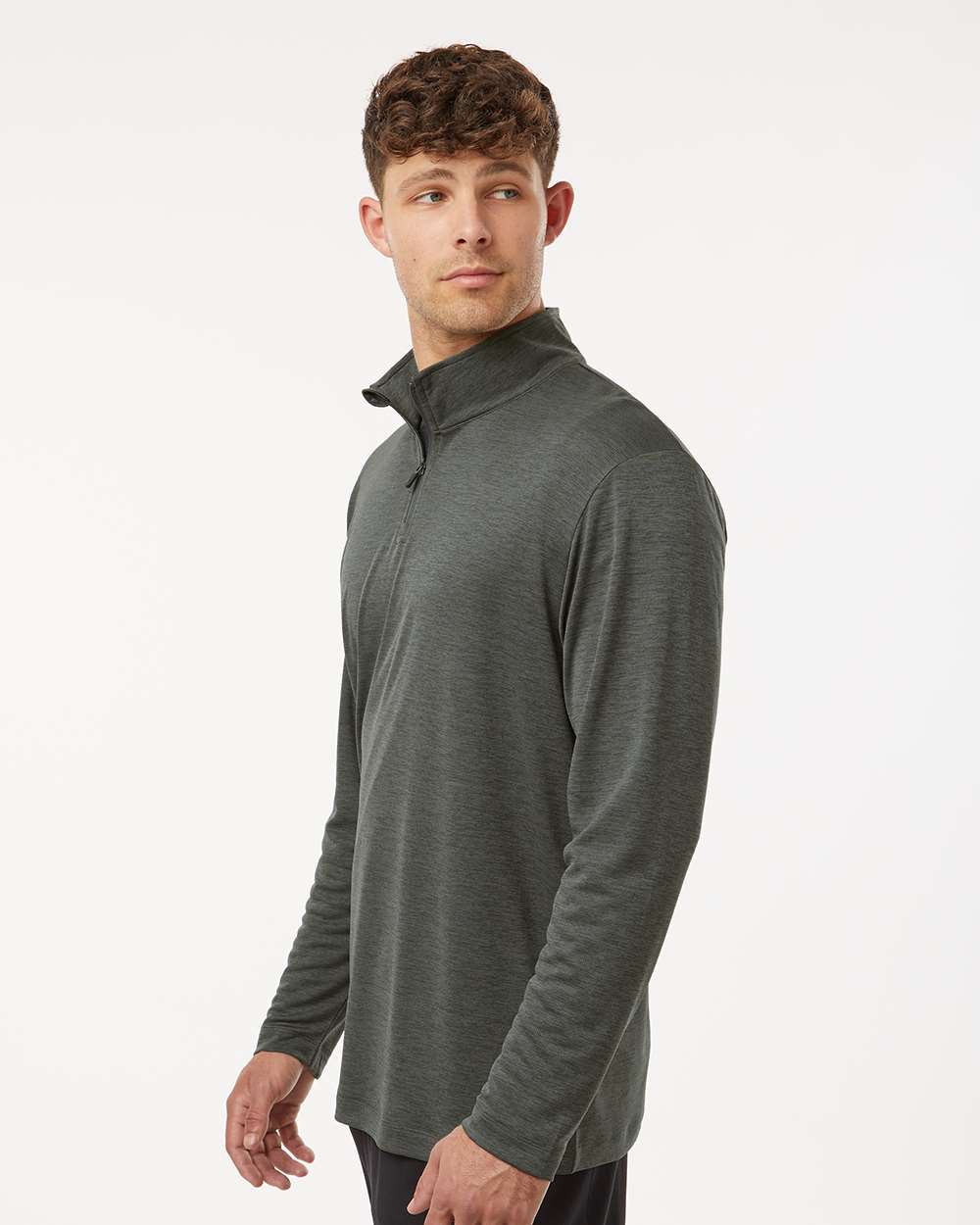 AllPro-4HM700-Performance Mélange Quarter-Zip Pullover - Image 12