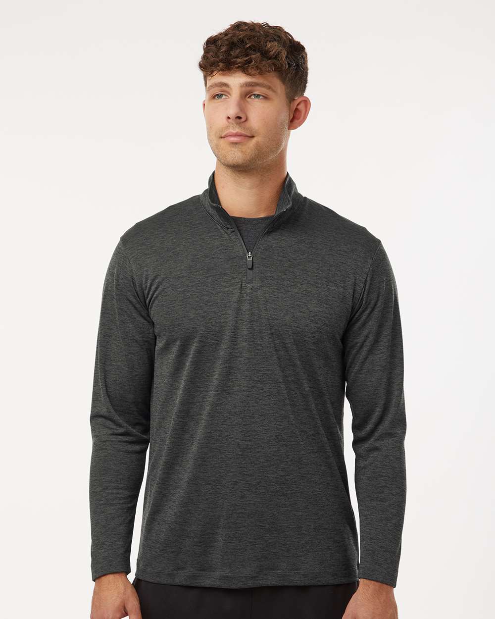 AllPro-4HM700-Performance Mélange Quarter-Zip Pullover - Image 4