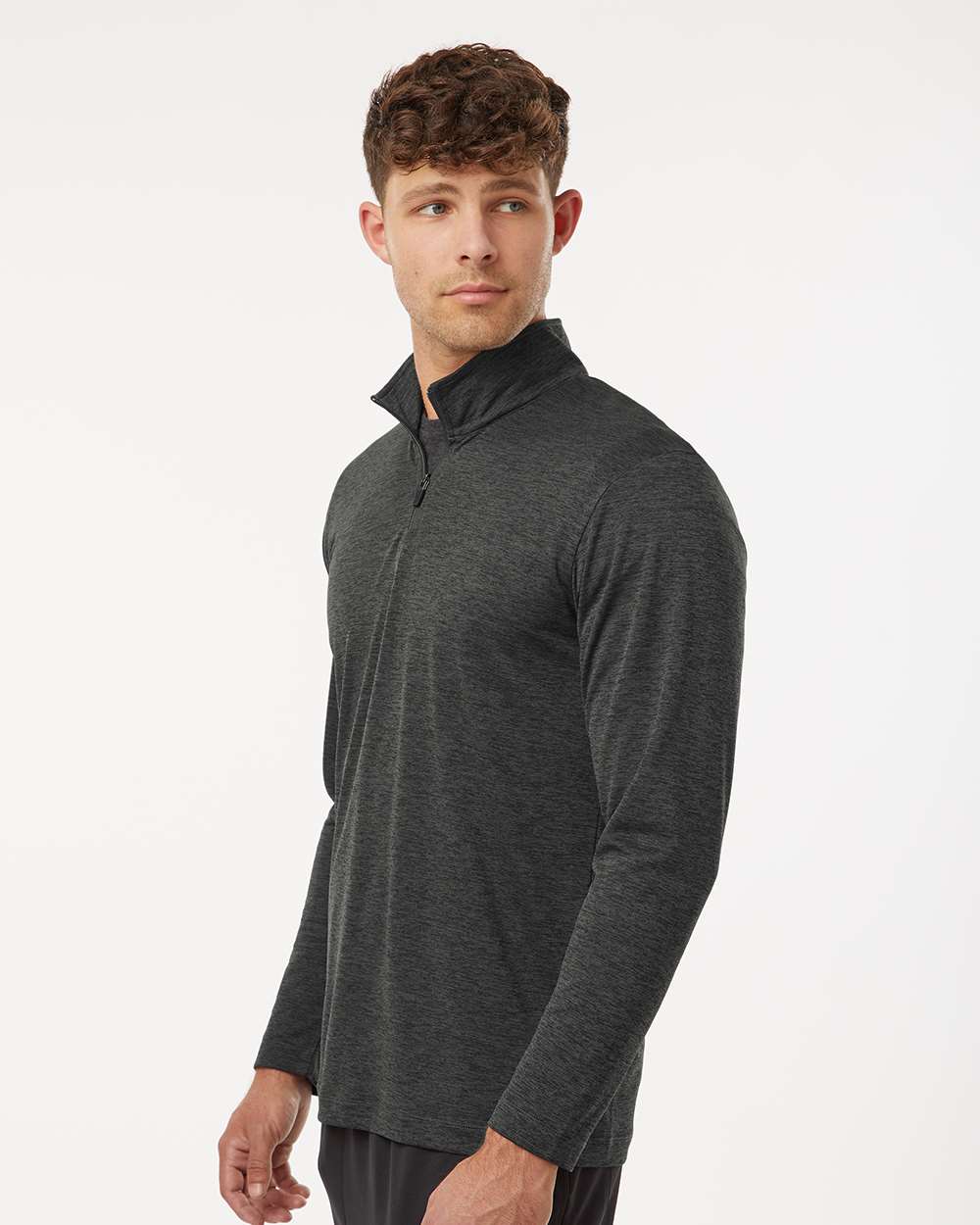 AllPro-4HM700-Performance Mélange Quarter-Zip Pullover - Image 5