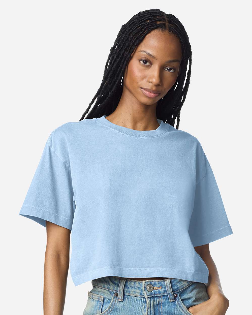 American Apparel-1302GD-Women's Garment-Dyed Heavyweight Cropped Tee - Image 12