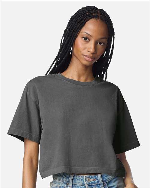 American Apparel-1302GD-Women's Garment-Dyed Heavyweight Cropped Tee - Image 4
