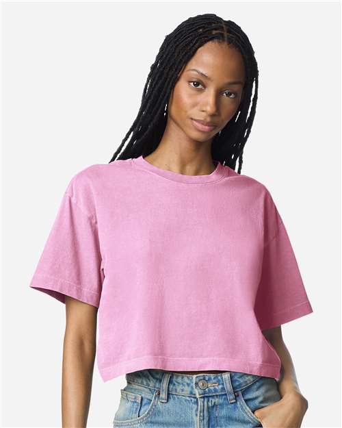 American Apparel-1302GD-Women's Garment-Dyed Heavyweight Cropped Tee - Image 7