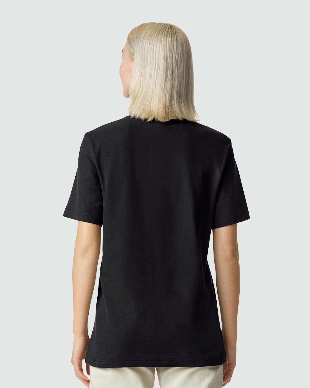 American Apparel-1PQ-Pique Mockneck Tee - Image 13
