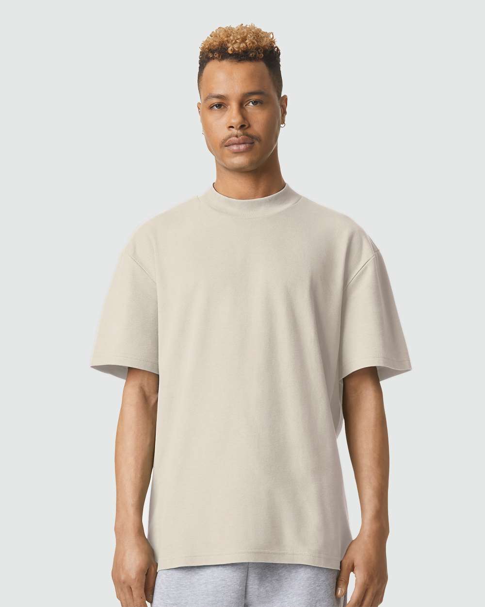 American Apparel-1PQ-Pique Mockneck Tee - Image 17