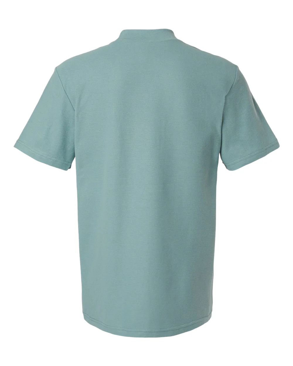 American Apparel-1PQ-Pique Mockneck Tee - Image 2