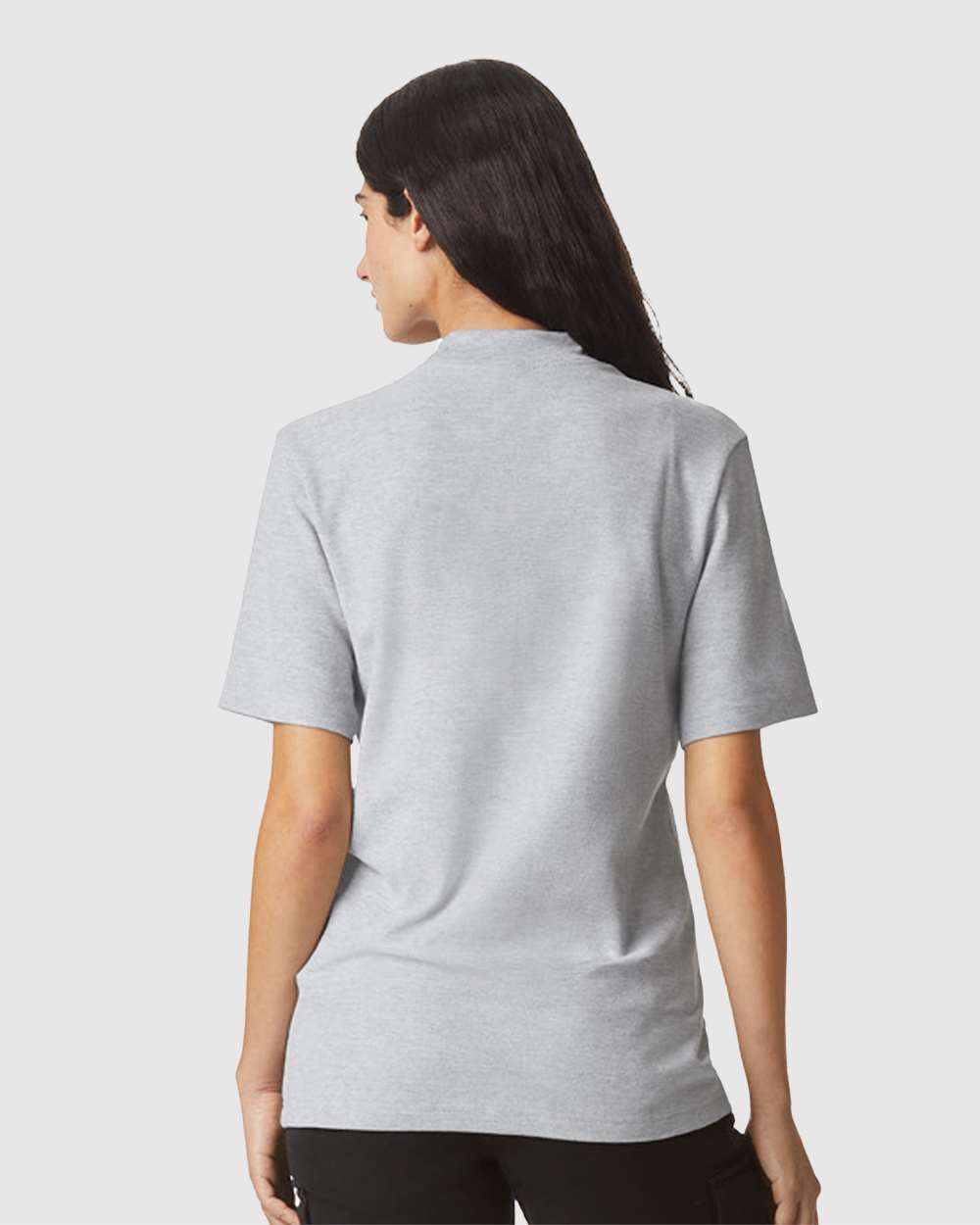 American Apparel-1PQ-Pique Mockneck Tee - Image 25