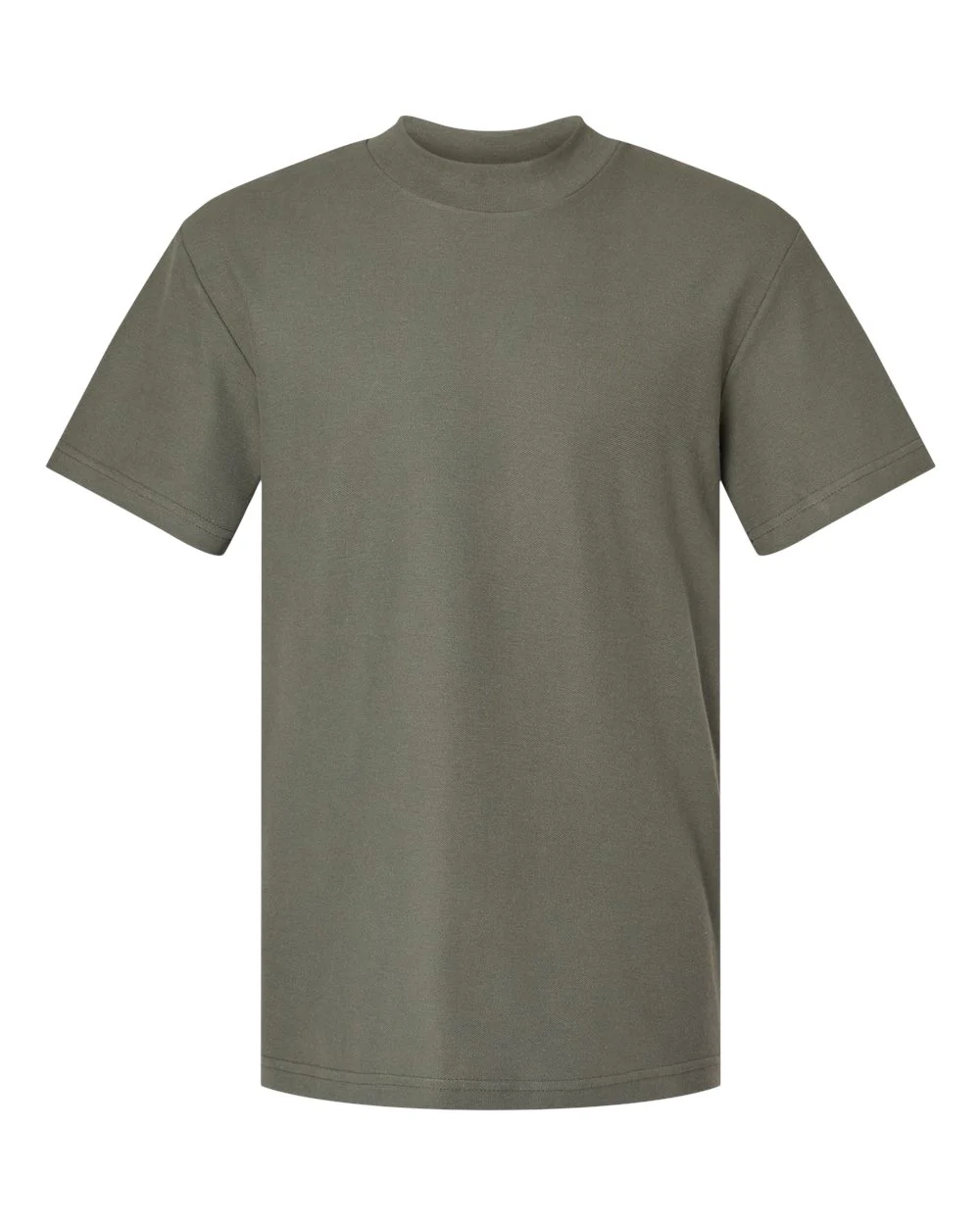 American Apparel-1PQ-Pique Mockneck Tee - Image 26