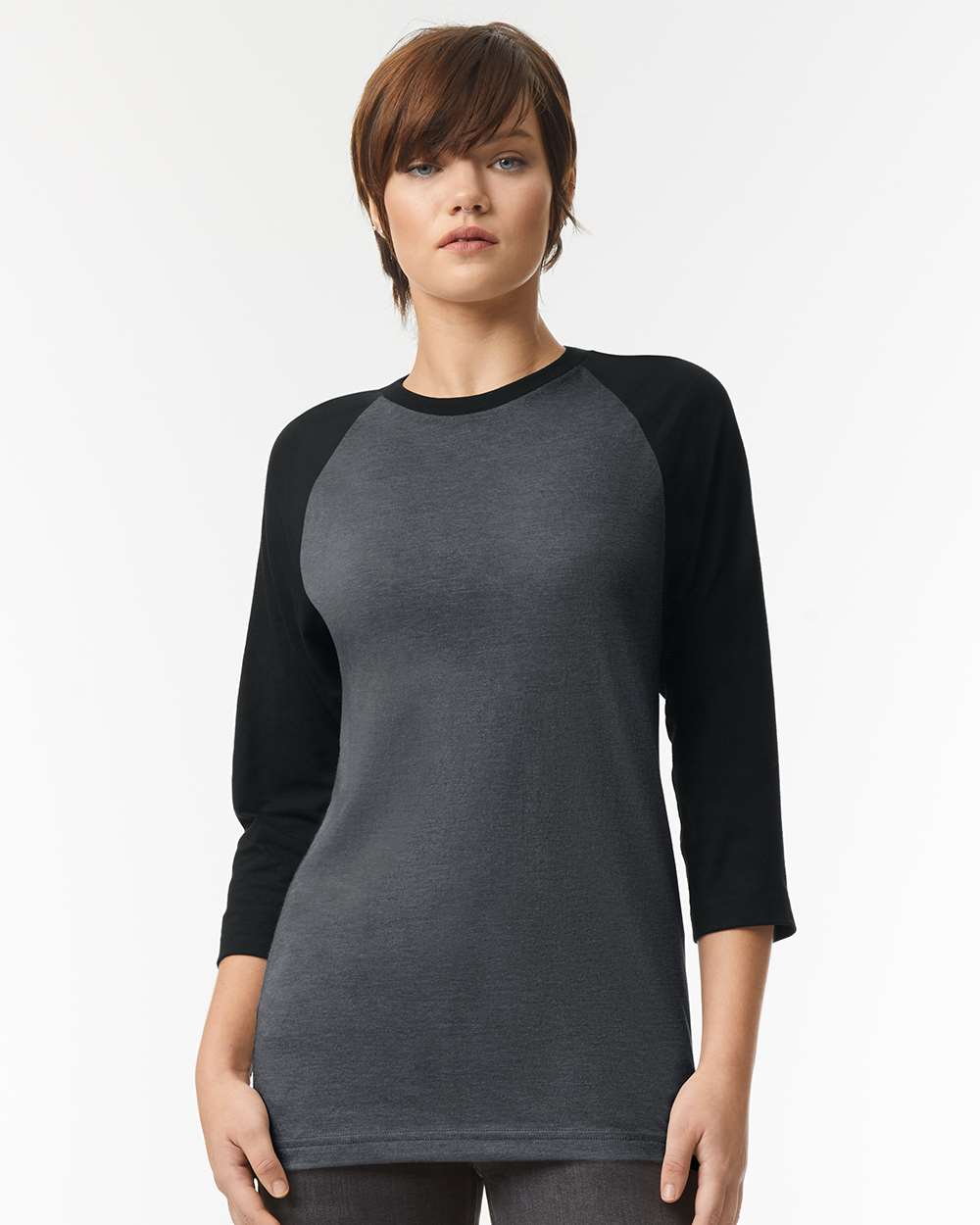 American Apparel-2003CVC-CVC Three-Quarter Sleeve Tee - Image 17