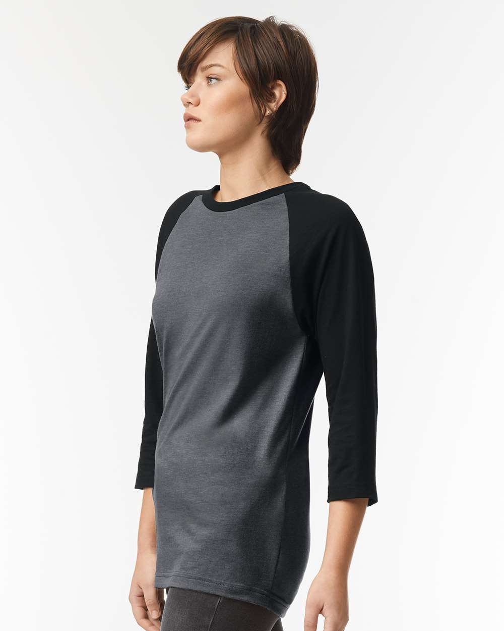 American Apparel-2003CVC-CVC Three-Quarter Sleeve Tee - Image 18