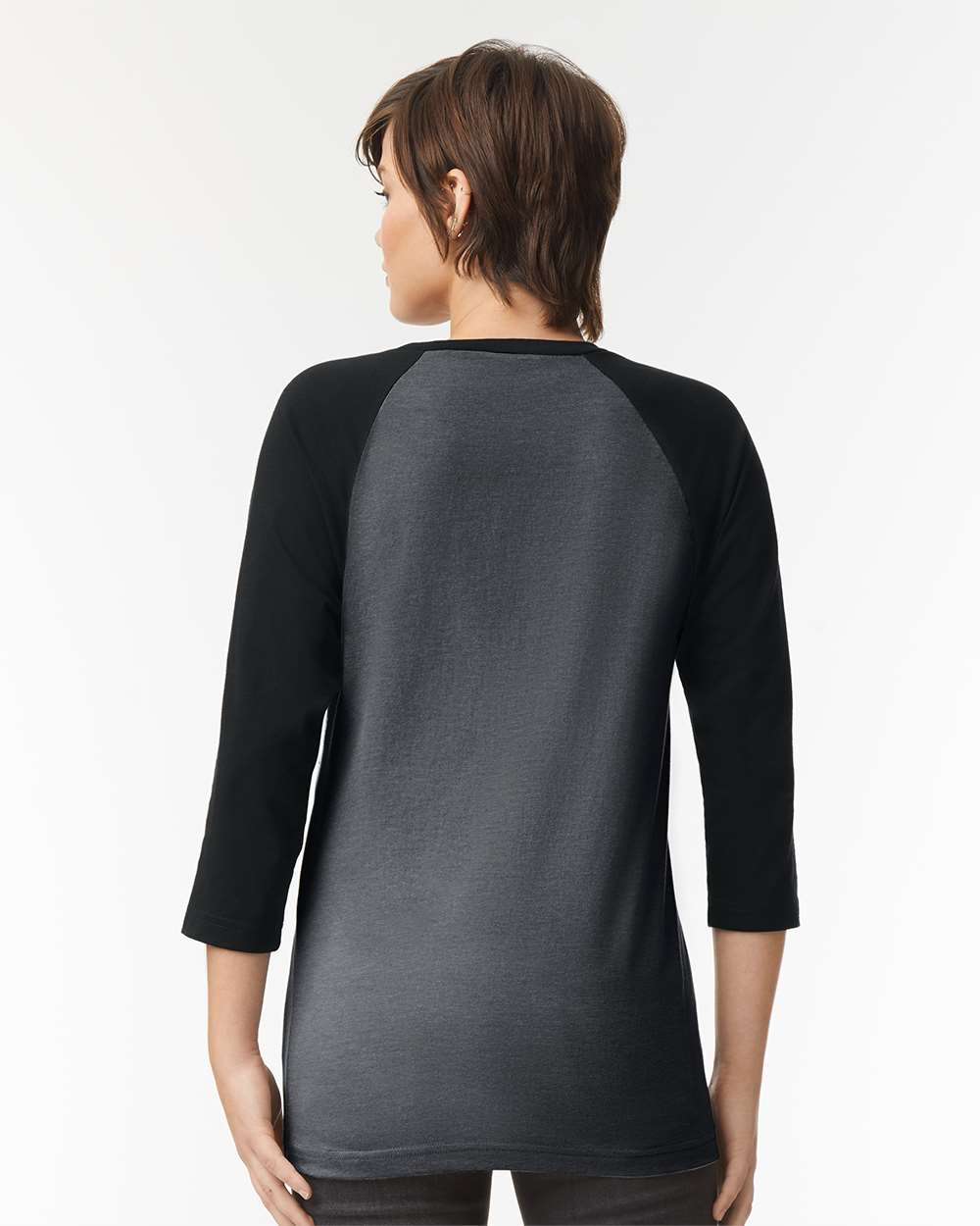 American Apparel-2003CVC-CVC Three-Quarter Sleeve Tee - Image 19