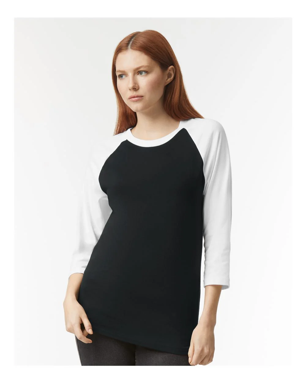 American Apparel-2003CVC-CVC Three-Quarter Sleeve Tee - Image 4