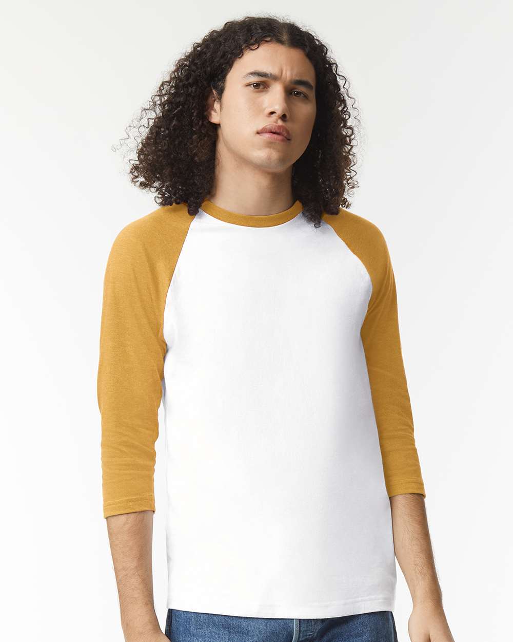 American Apparel-2003CVC-CVC Three-Quarter Sleeve Tee - Image 41