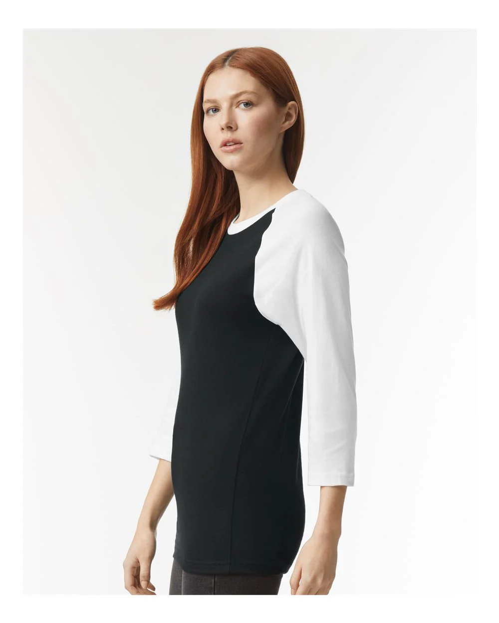 American Apparel-2003CVC-CVC Three-Quarter Sleeve Tee - Image 5