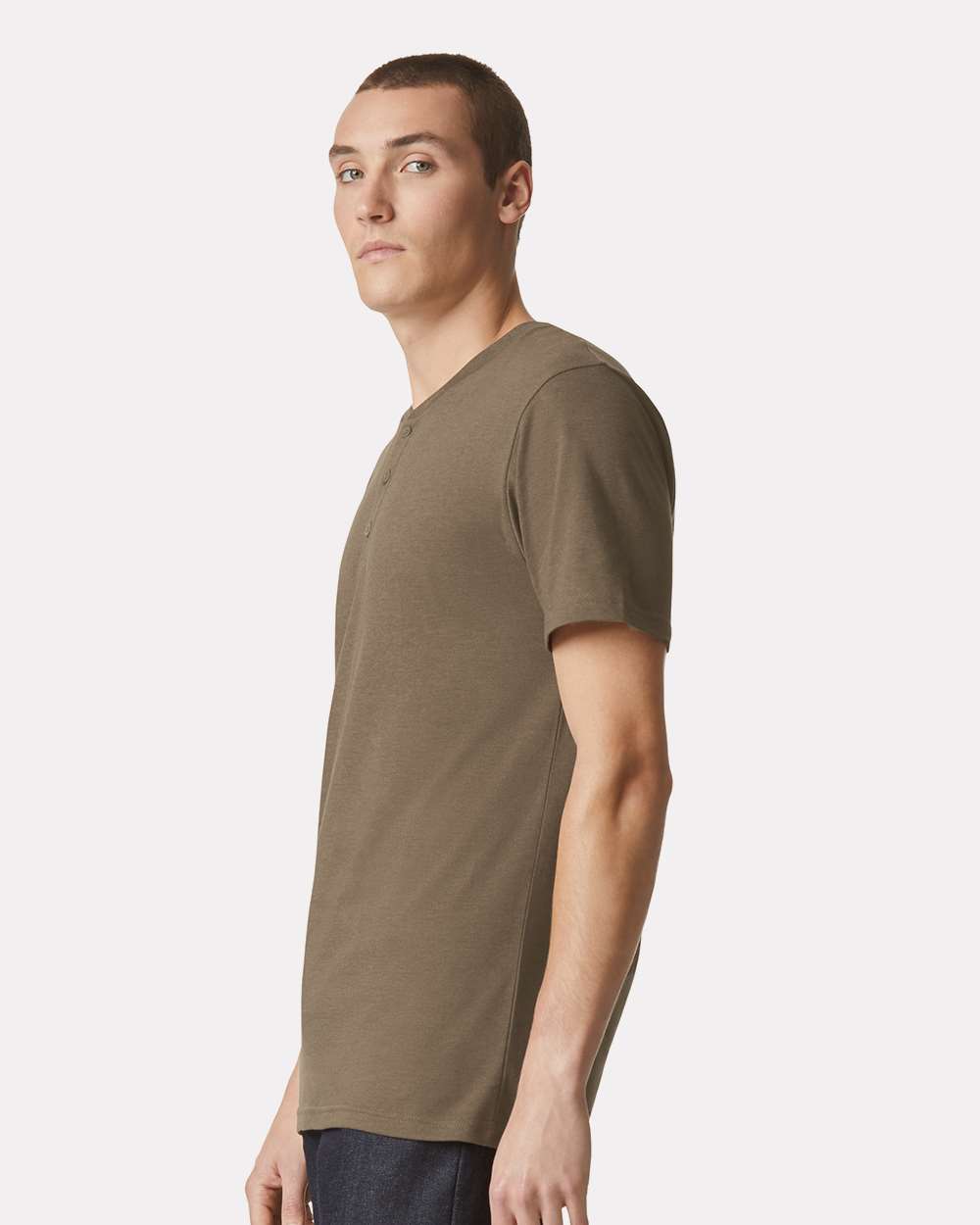 American Apparel-2004CVC-CVC Henley Tee - Image 12