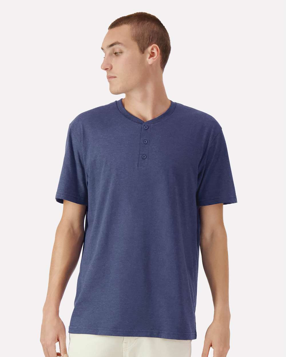 American Apparel-2004CVC-CVC Henley Tee - Image 29