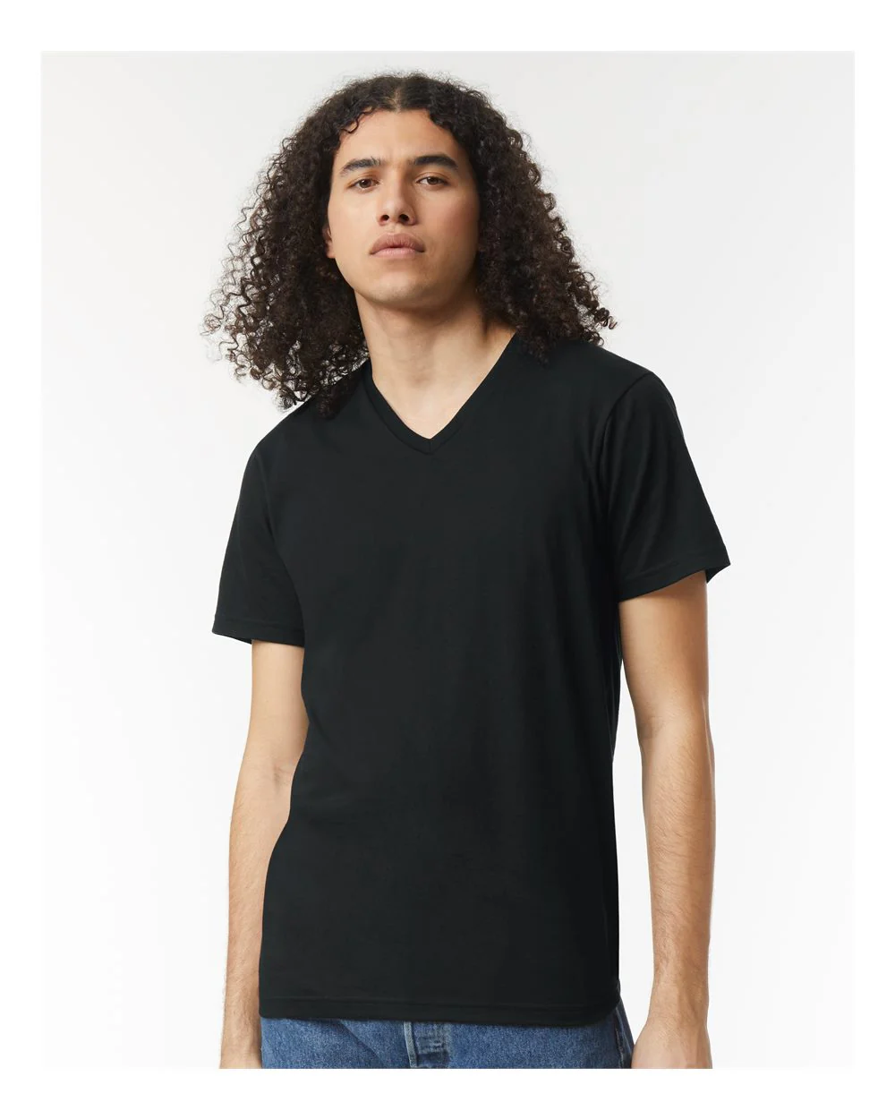 American Apparel-2006CVC-CVC V-Neck Tee - Image 4