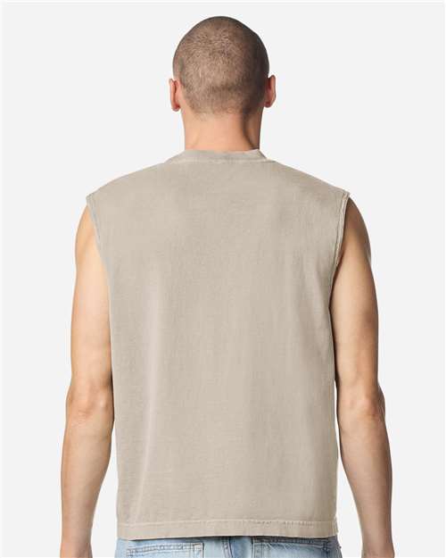 American Apparel-207GD-Unisex Heavyweight Cotton Garment-Dyed Mid-Length Muscle Tee - Image 11
