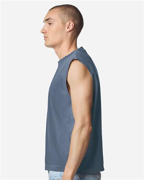 American Apparel-207GD-Unisex Heavyweight Cotton Garment-Dyed Mid-Length Muscle Tee - Image 13