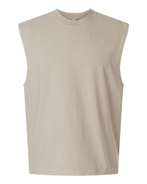 American Apparel-207GD-Unisex Heavyweight Cotton Garment-Dyed Mid-Length Muscle Tee - Image 3