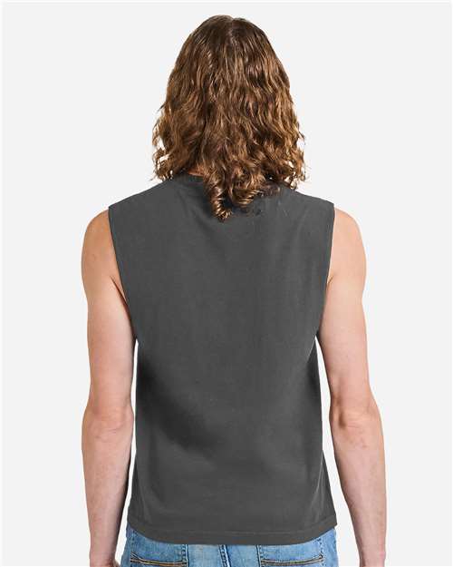 American Apparel-207GD-Unisex Heavyweight Cotton Garment-Dyed Mid-Length Muscle Tee - Image 8
