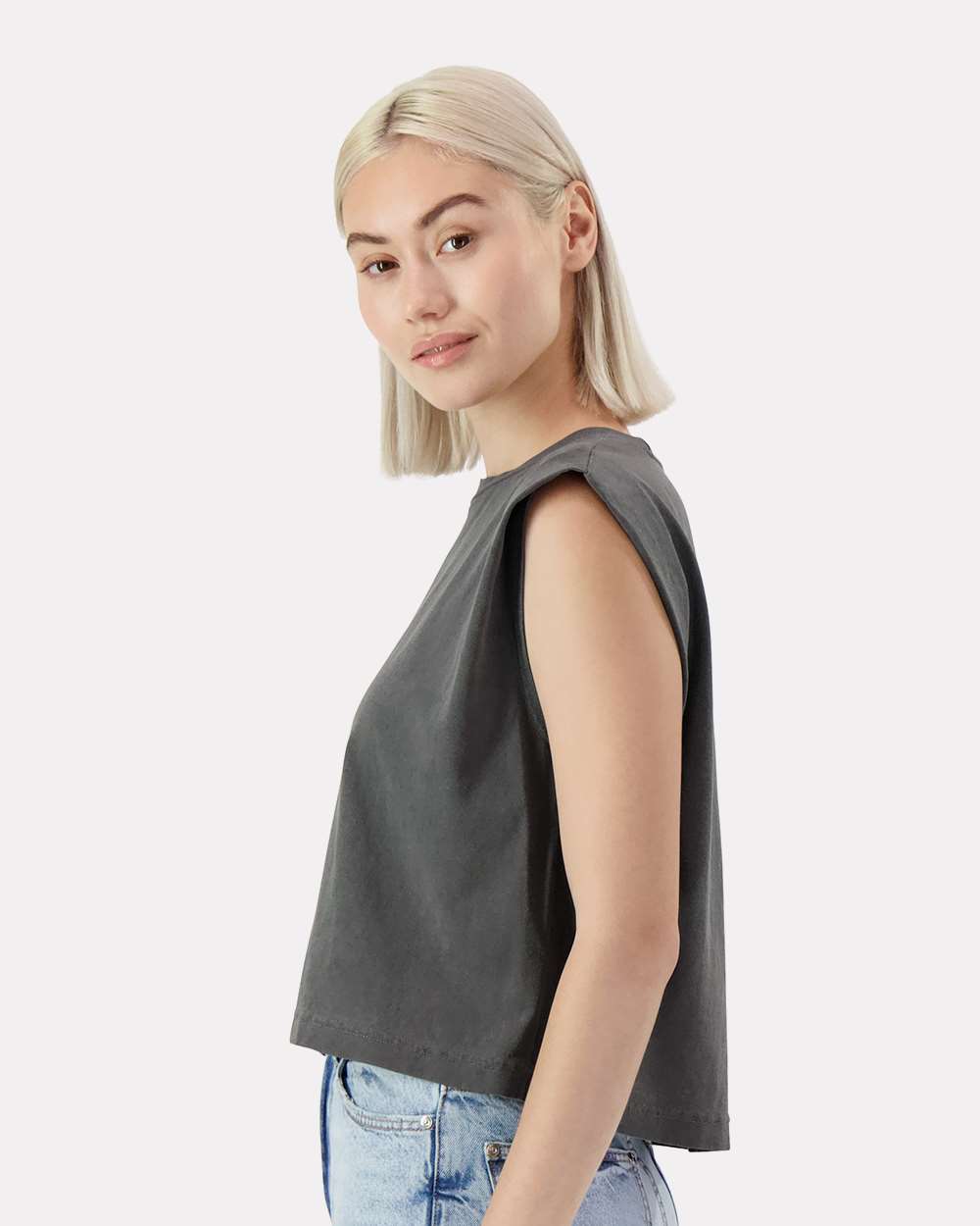 American Apparel-307GD-Garment-Dyed Women's Heavyweight Muscle Tee - Image 12