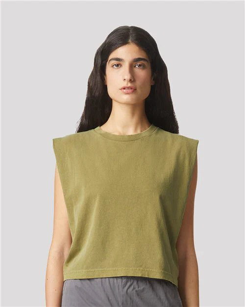 American Apparel-307GD-Garment-Dyed Women's Heavyweight Muscle Tee - Image 38