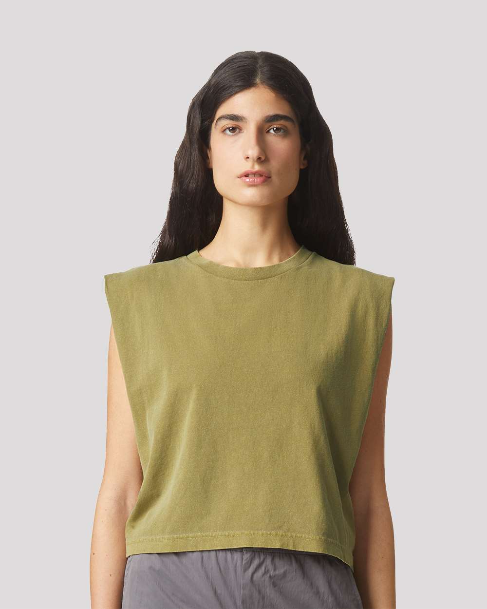 American Apparel-307GD-Garment-Dyed Women's Heavyweight Muscle Tee - Image 4