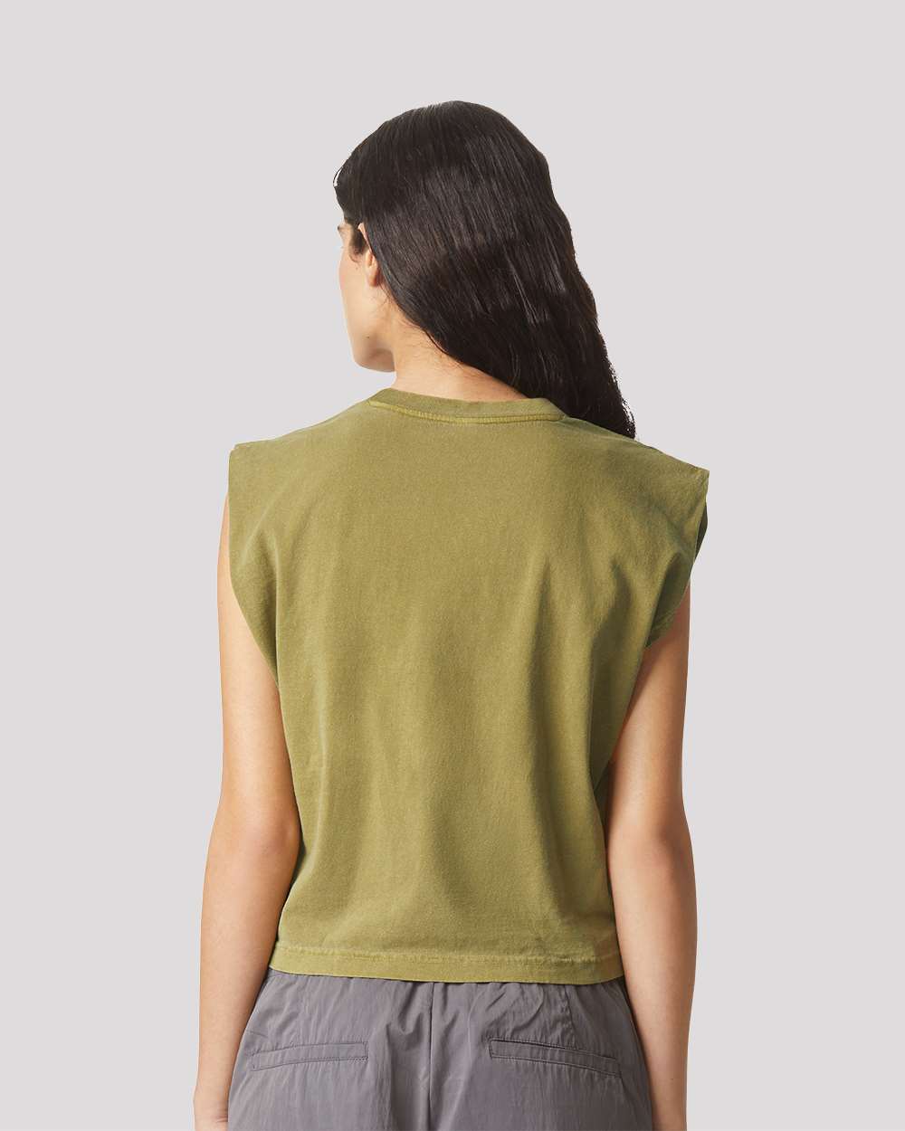 American Apparel-307GD-Garment-Dyed Women's Heavyweight Muscle Tee - Image 6