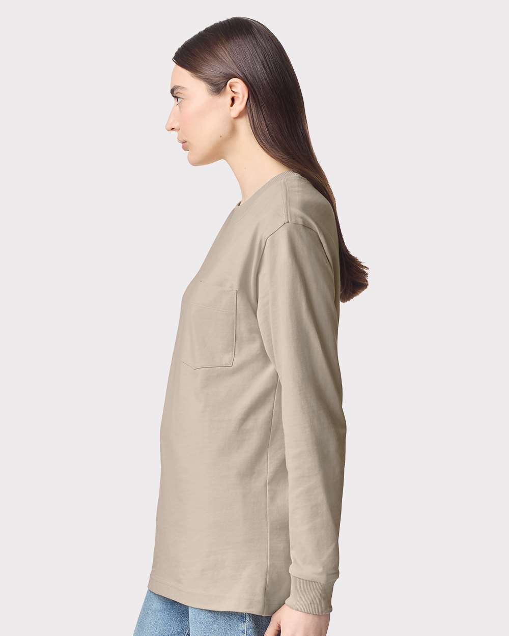 American Apparel-9410-Super Heavyweight Long Sleeve Pocket Tee - Image 12