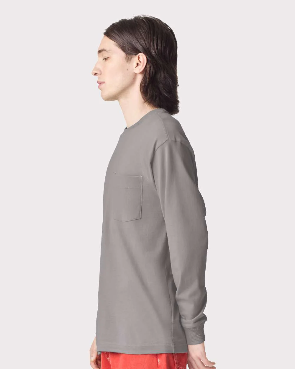 American Apparel-9410-Super Heavyweight Long Sleeve Pocket Tee - Image 24