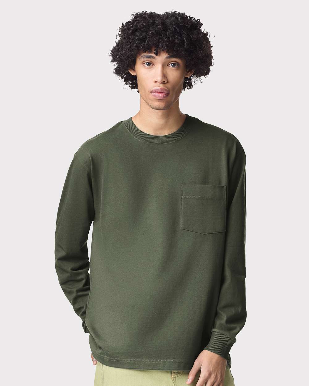 American Apparel-9410-Super Heavyweight Long Sleeve Pocket Tee - Image 29