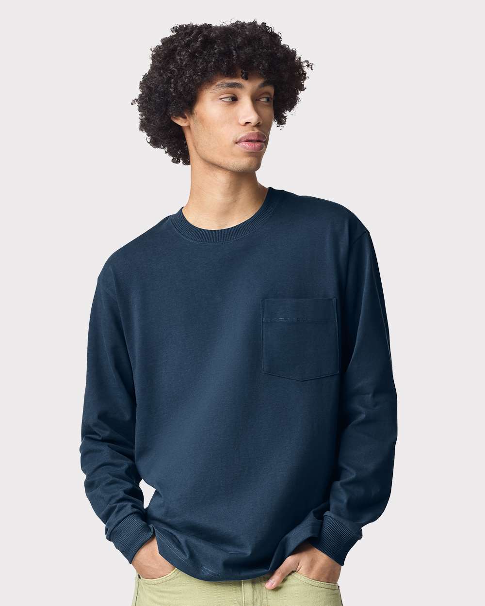 American Apparel-9410-Super Heavyweight Long Sleeve Pocket Tee - Image 35