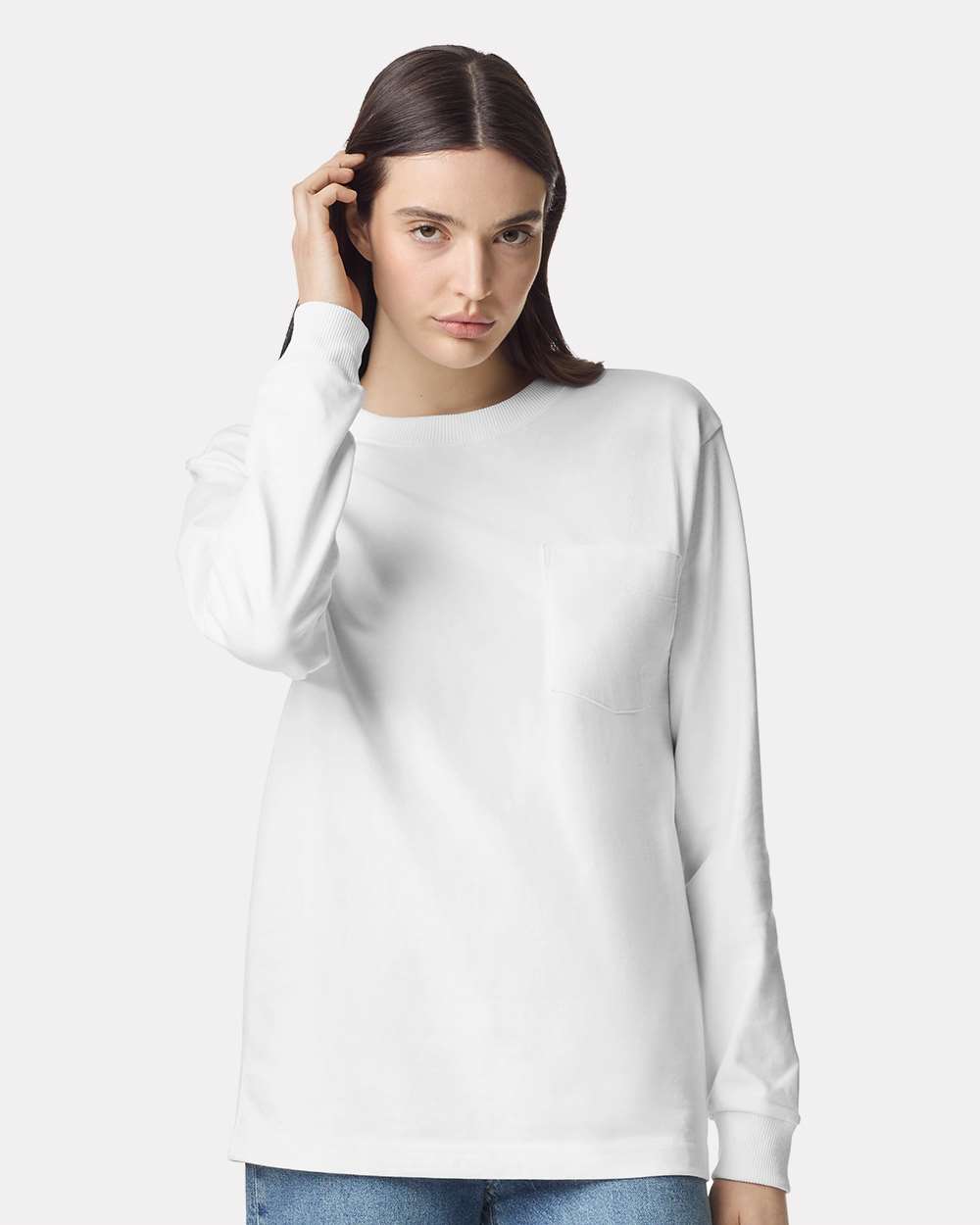 American Apparel-9410-Super Heavyweight Long Sleeve Pocket Tee - Image 41