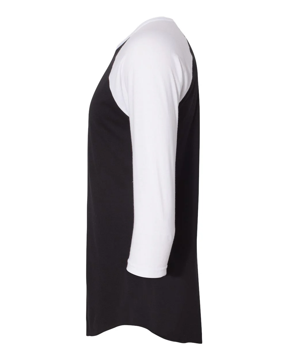 American Apparel-BB453W-50/50 Raglan Three-Quarter Sleeve Tee - Image 3