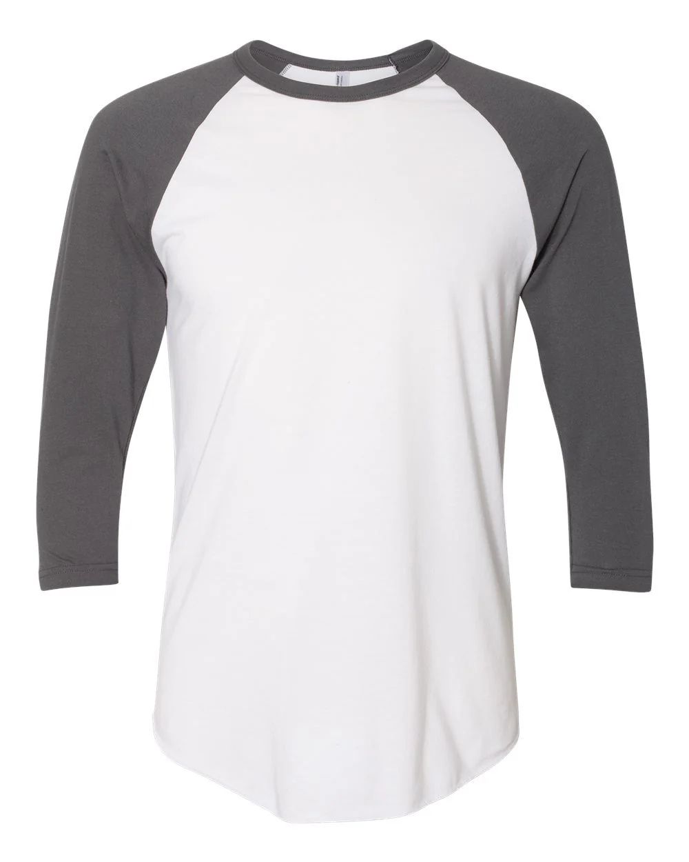 American Apparel-BB453W-50/50 Raglan Three-Quarter Sleeve Tee - Image 4