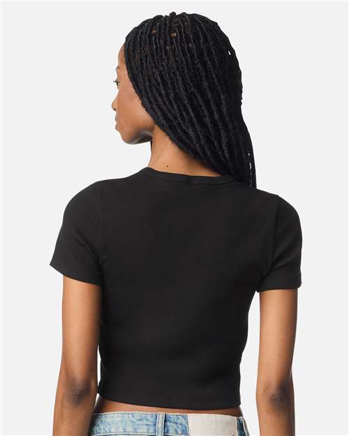 American Apparel-BR210-Women's Baby Rib Cropped Tee - Image 10