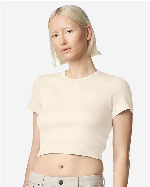 American Apparel-BR210-Women's Baby Rib Cropped Tee - Image 11
