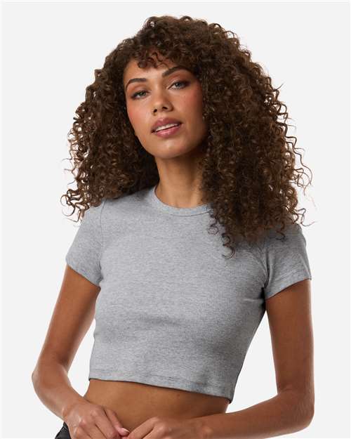 American Apparel-BR210-Women's Baby Rib Cropped Tee - Image 14